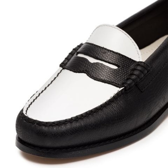 RE/DONE + Weejuns flat monochrome lizard loafers - Picture 1 of 5